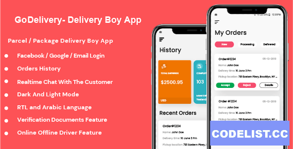 GoDelivery v1.0.1 - Delivery Software for Managing Your Local Deliveries - DeliveryBoy App