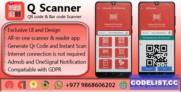 QScanner v1.3 - QR & Barcode Pro 