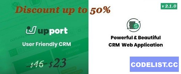 Upport CRM v2.1.0 - Laravel CRM - Open Source CRM Web Application