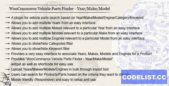 WooCommerce Vehicle Parts Finder v3.4 
