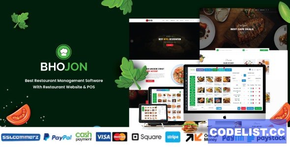 Bhojon v2.7 - Best Restaurant Management Software with Restaurant Website - nulled