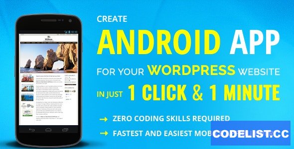 Wappress v4.0.6 - builds Android Mobile App for any WordPress website 