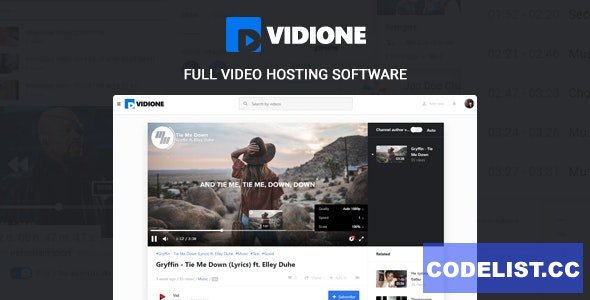 Vidione v1.5.1 - online media platform software + monetization