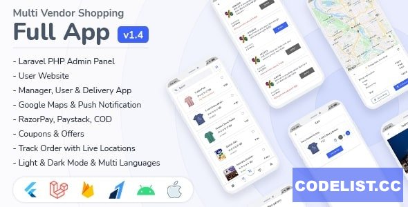 EMall v1.4 - Flutter Shopping Full App