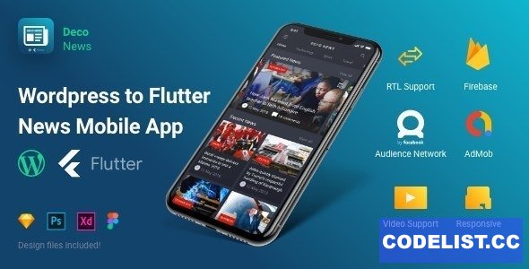 Deco News v1.3.0 - Flutter Mobile App for Wordpress
