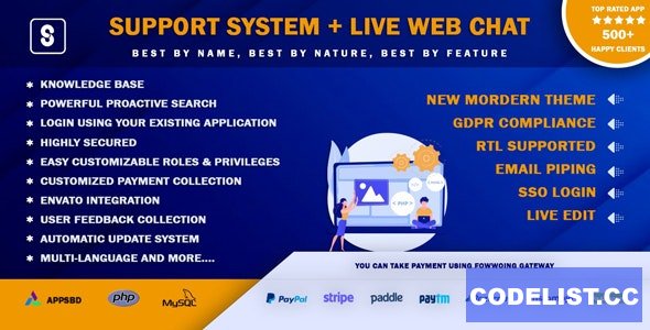 Best Support System v3.2.0 - Live Web Chat & Client Desk & Ticket Help Centre - nulled