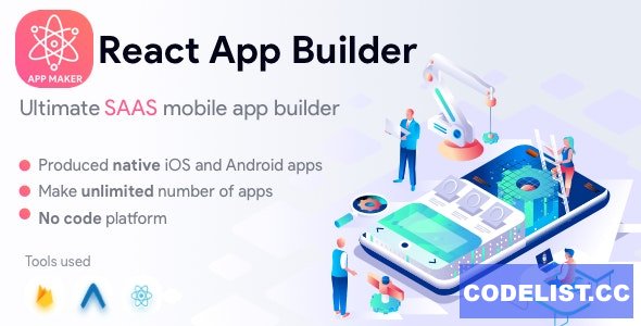 React App Builder v13.5.0 - SaaS - Unlimited number of apps
