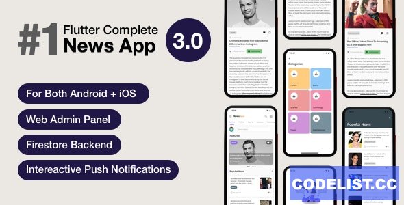 News Hour v3.0.4 - Flutter News App with Admin Panel 