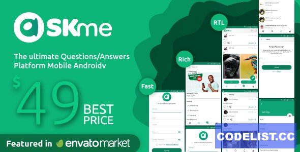 AskMe Android v1.0.1 - Mobile Questions & Answers Social Network Application 