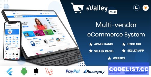 6valley Multi-Vendor E-commerce v3.0 - Complete eCommerce Mobile App, Web, Seller and Admin Panel