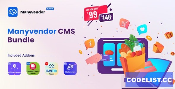 Manyvendor v3.0 - eCommerce & Multi-vendor CMS Bundle