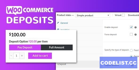 WooCommerce Deposits v3.1.6 - Partial Payments Plugin