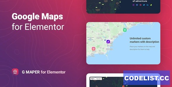 GMaper v1.0.2 - Google Maps for Elementor