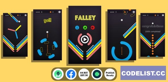 Falley : (Android Studio+Facebook Ads+Inapp+Leaderboard+ready to publish) 6 february 2021