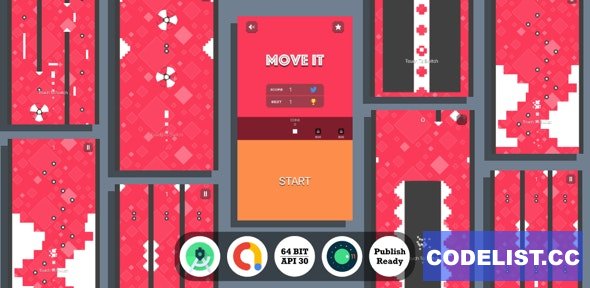 Move It : (Android Studio+Admob+Reward Video+Inapp+Leaderboard+ready to publish) 6 February 2021