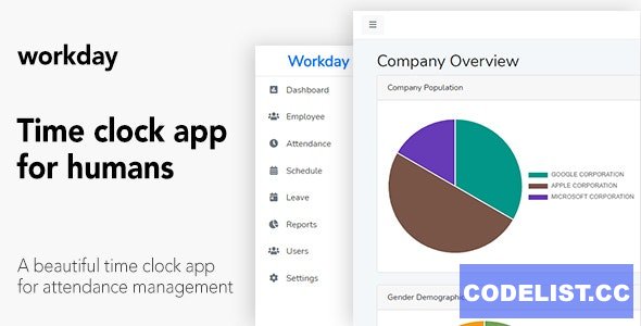 Workday v6.5 - A Time Clock Application For Employees