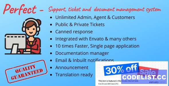 Perfect Support ticketing & document management system v1.2