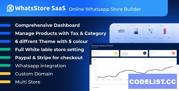 WhatsStore SaaS v4.4 - Online WhatsApp Store Builder - nulled