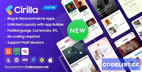 Cirilla - Multipurpose Flutter App For WordPress & Woocommerce 15 July 2021