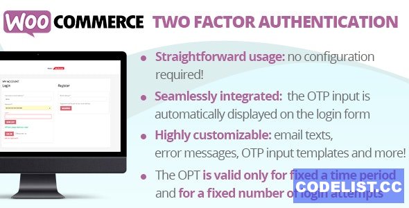 WooCommerce Two Factor Authentication v1.3