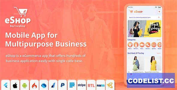 eShop v2.0.4 - Flutter E-commerce Full App