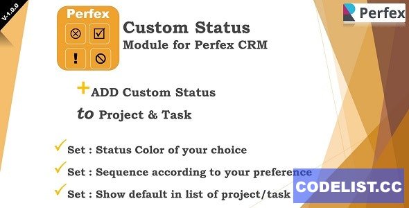Add-on Statuses Module for Perfex CRM v1.0.0