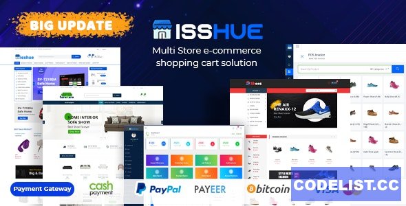 Isshue v4.0 - Multi Store eCommerce Shopping Cart Solution