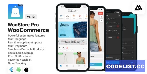 WooStore Pro WooCommerce v1.12.0 - Full Flutter E-commerce App