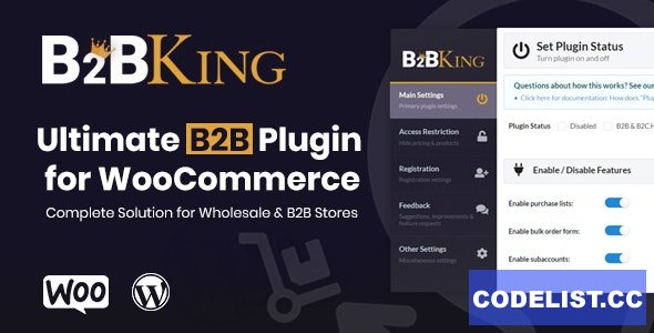 B2BKing v3.6.5 - The Ultimate WooCommerce B2B & Wholesale Plugin