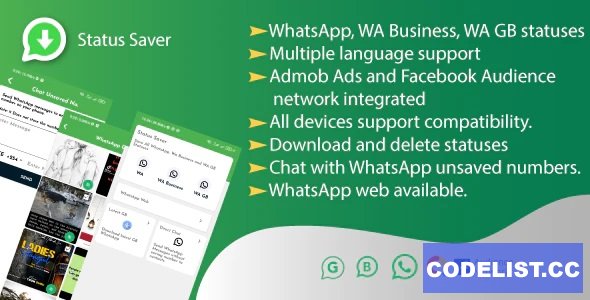 Status Saver For WhatsApp, WhatsApp Business, WhatsApp GB, WhatsApp Web, Direct CHat with unsaved v1.0