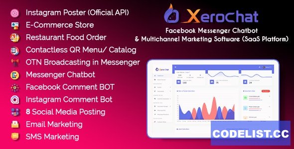 XeroChat v7.2.9 - Facebook Chatbot, eCommerce & Social Media Management Tool (SaaS) - nulled