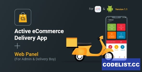 Active eCommerce Delivery Boy Flutter App v1.3