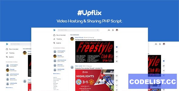 Upflix v1.0.3 - Video Hosting & Sharing PHP Script