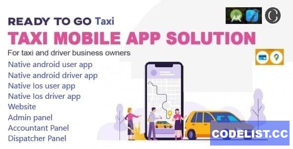 GoTaxi v1.0 - Taxi Mobile App Solution