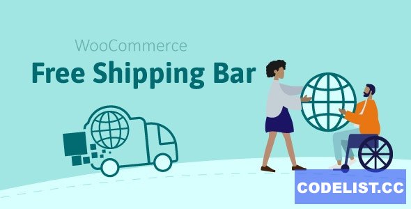 WooCommerce Free Shipping Bar v1.1.13 - Increase Average Order Value