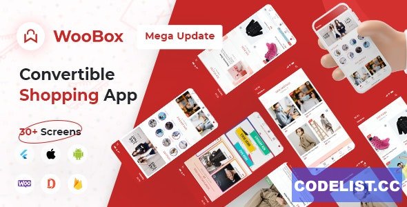 All New WooBox 2.0 - WooCommerce Flutter 2.0 E-commerce Full Mobile App v16.0