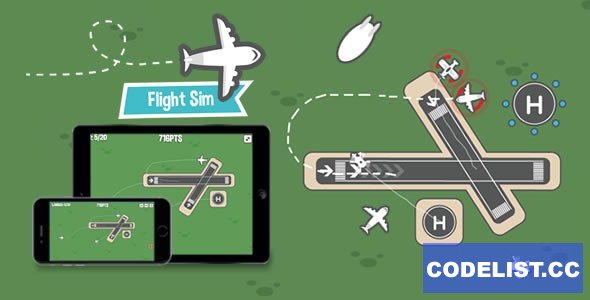 Flight Sim v1.8 - HTML5 Game