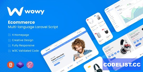 Wowy v1.2 - Multi-language Laravel eCommerce Script 