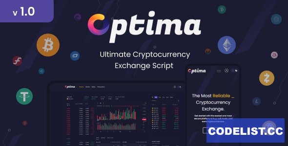Optima v1.0 - Cryptocurrency Exchange Script. Bitcoin & Ethereum.