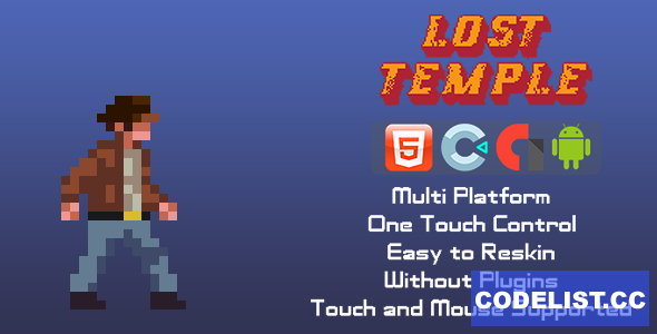 Lost Temple v1.0 - Template for Construct 3