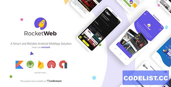 RocketWeb v1.4.0 - Configurable Android WebView App Template 