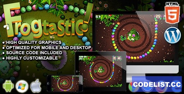 Frogtastic - HTML5 Puzzle Game 