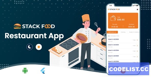StackFood Multi Restaurant - Food Ordering Restaurant App v3.6