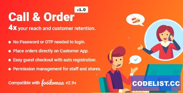 Call And Order Module for Foodomaa v1.0