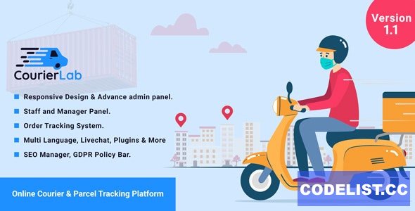 CourierLab v1.1 - Online Courier And Parcel Tracking Platform