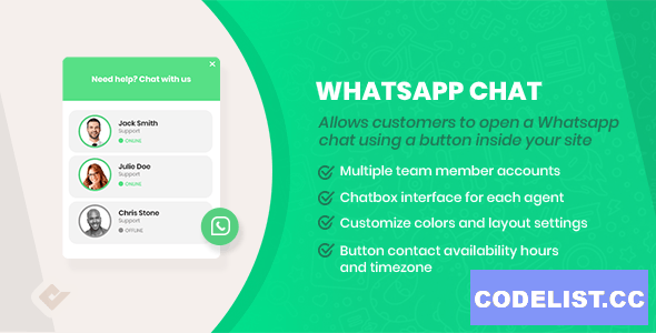 WordPress WhatsApp Chat Box v2.5.7 