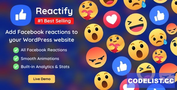 Reactify v2.7 - Facebook Reactions For WordPress