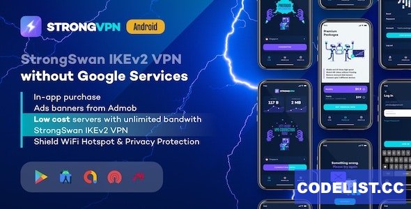 StrongVPN v1.7 - StrongSwan IKEv2 VPN stable & free VPN proxy for Android