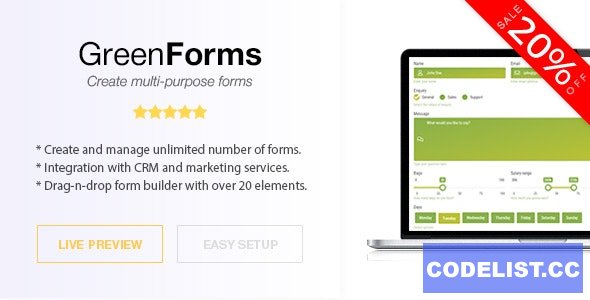 Green Forms v1.39 - Standalone Form Builder