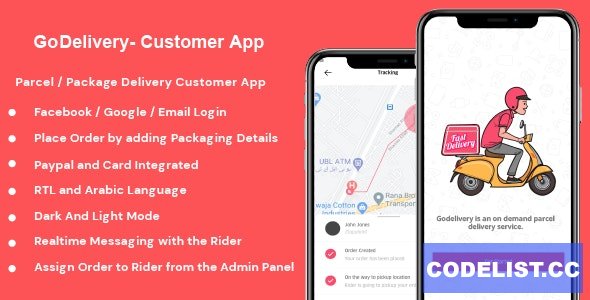 GoDelivery v1.0.3 - Delivery Software for Managing Your Local Deliveries - Customer App